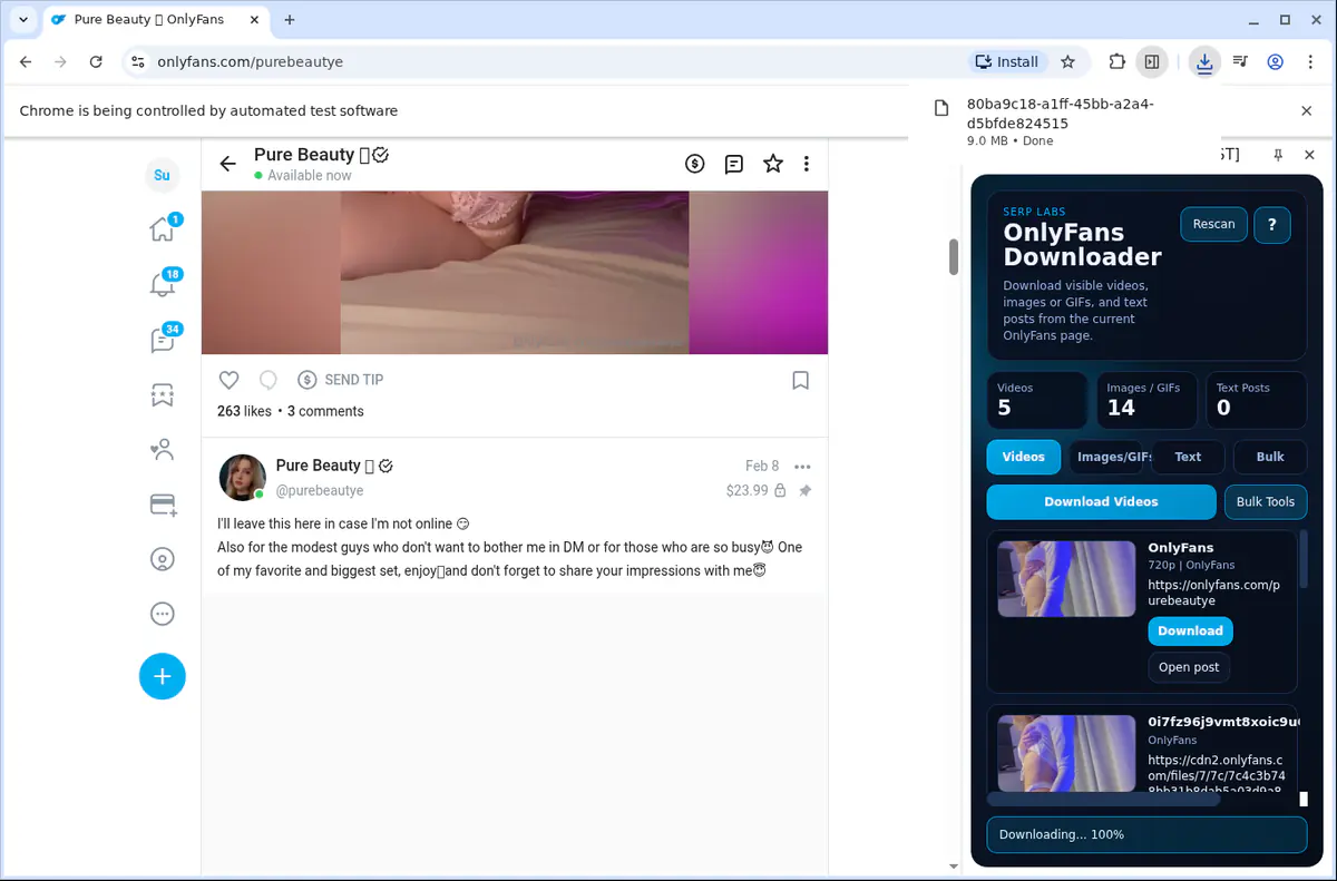 OnlyFans Video Downloader screenshot 8